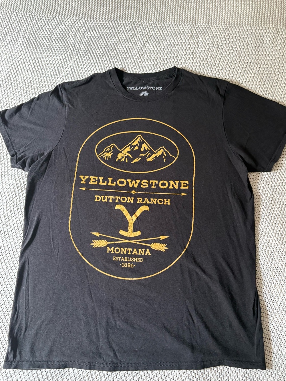 Yellowstone Dutton Ranch Black Graphic T-Shirt